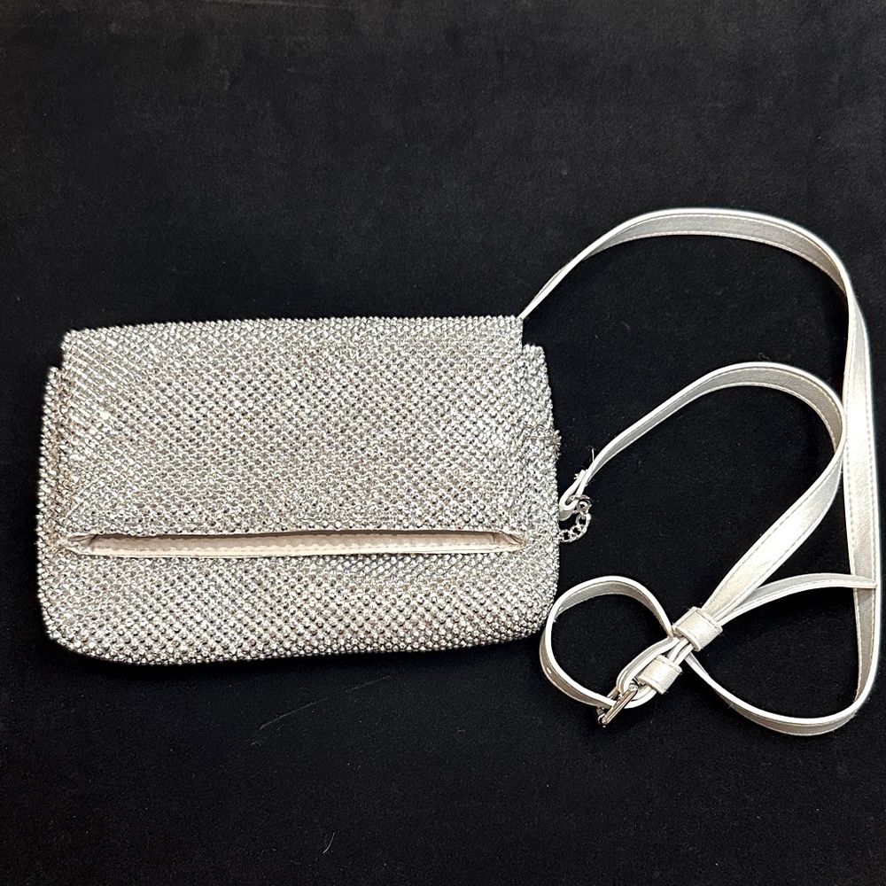 Elegant Silver Clutch Bag